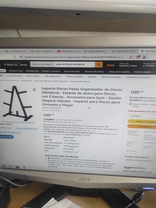 Soporte para discos olímpicos