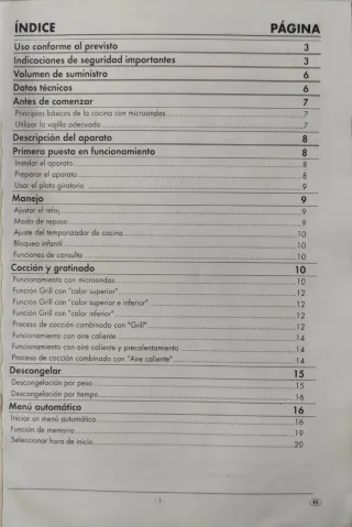 Microondas Silvercrest SMW EDS A1.