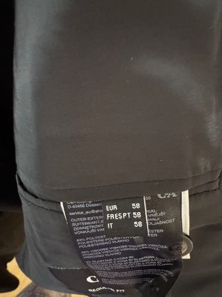 Traje de vestir C&A negro Talla 58