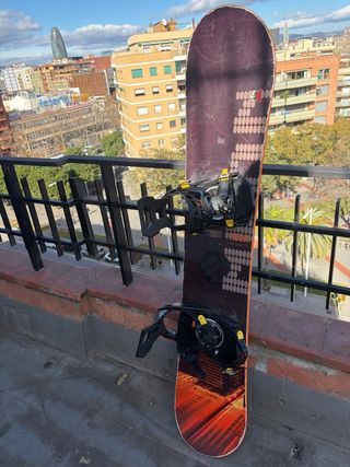 Tabla Snowboard con Fijaciones