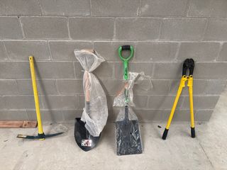 Herramientas: Pico, Palas y Cizallas