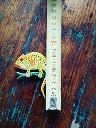 Magnette Camaleonte Madagascar Legno