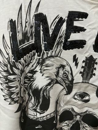 Camiseta Zara Man Blanca Talla M