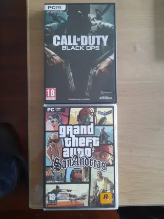 Juegos PC Call of Duty Black Ops y GTA San Andreas