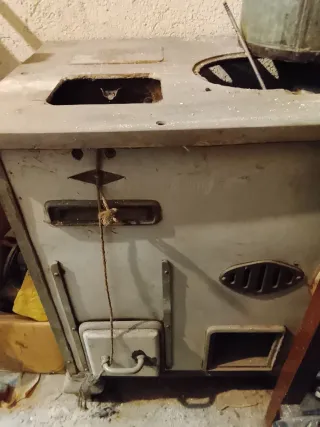 Cocina Económica Antigua Hierro Fundido Vintage