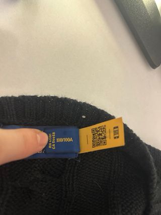 Jersey Polo Ralph Lauren trenzado negro L Original