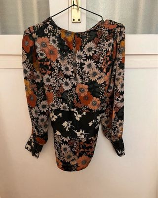 Camisa Zara Estampado Floral Elegante