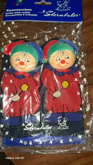 Lote calcetines sonajero bebé Sternthaler