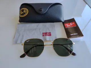 Gafas de sol Ray-Ban Hexagonal Dorado/Verde
