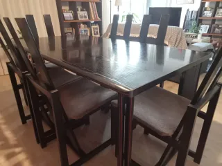 Mesa comedor extensible + 6 sillas