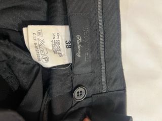 Pantalón de traje negro hombre