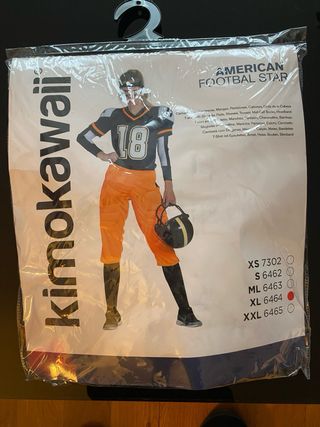 Disfraz Jugador Fútbol Americano Talla XL