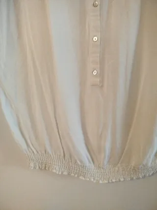 Camisa fluida blanca talla única