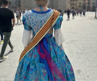 Traje de Fallera Azul