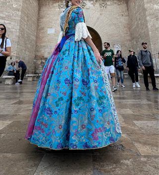 Traje de Fallera Azul