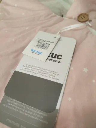 Saco Arrullo Tuc Tuc Estrellas Rosa