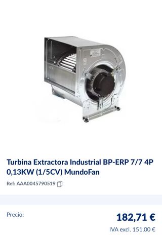 Extractores Industriales Casals