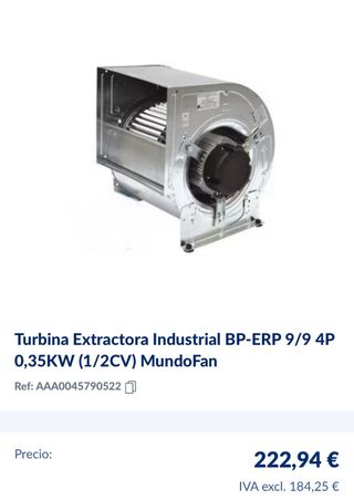 Extractores Industriales Casals