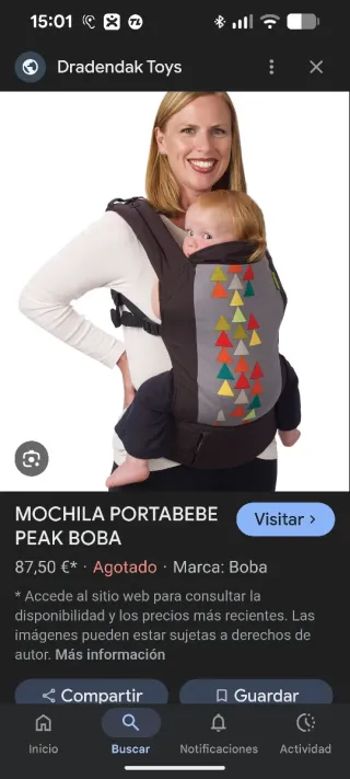Mochila Portabebés Ergonómica Booba
