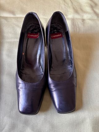 Zapatos de tacón Cremades piel azul marino talla 3