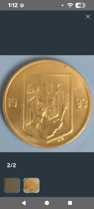 3 Monedas Rumanía 5000 1000 y 10 Lei