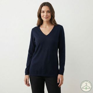 MD2.16 Maglione donna Gaëlle Paris nero con scollo
