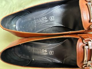 Zapatos Pitillos Piel Marrón Talla 38