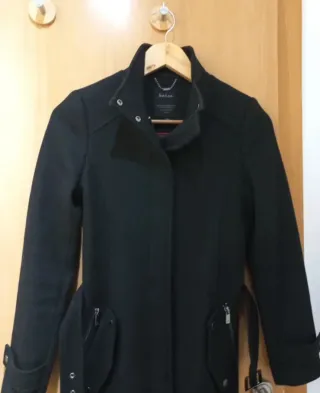 Abrigo negro mujer Salsa