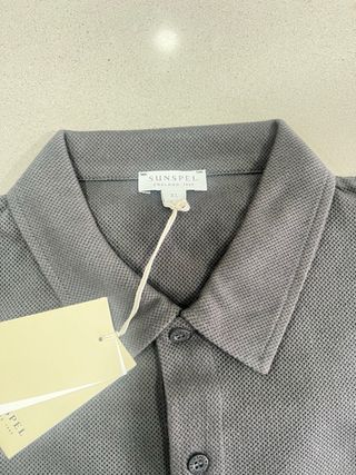 Polo Sunspel Riviera Cinza