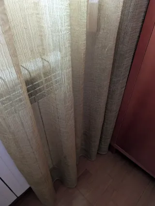 Cortina verde pistacho