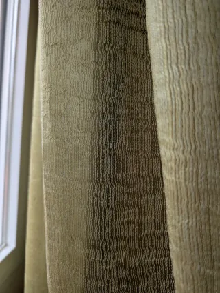 Cortina verde pistacho