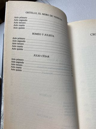 Libro Shakespeare Tragedias