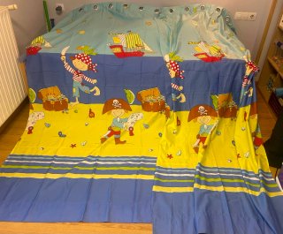 Cortinas piratas + edredón regalo