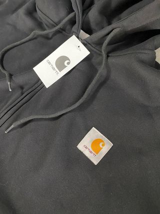 Sudadera Carhartt Negra con Cremallera