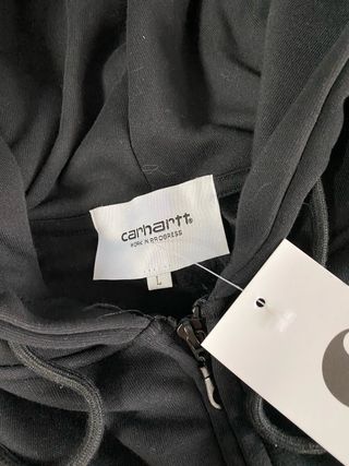 Sudadera Carhartt Negra con Cremallera