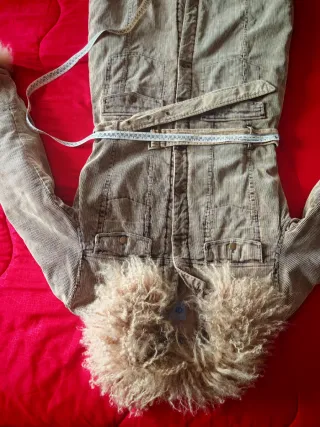 Cappotto ONYX tg. 42 velluto con pelliccia