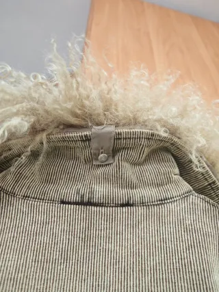 Cappotto ONYX tg. 42 velluto con pelliccia