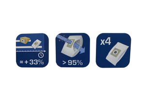 Filtros Aspiradora Dexter DXS101 (4 uds)