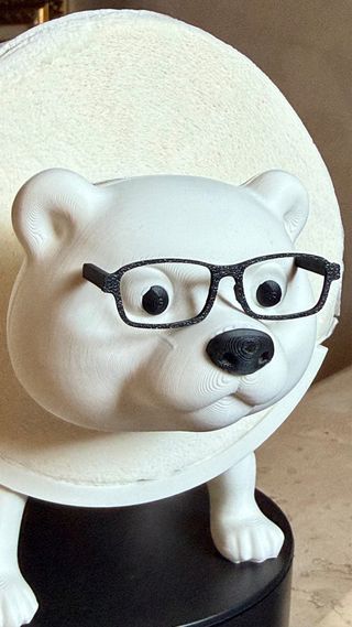 Portarotolo Carta Igienica Orso Occhiali