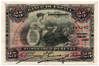 25 Pesetas 15 de Julio de 1907
