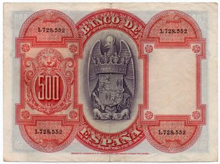Lote 5 billetes 25-50-100-500 y 1000 Pesetas