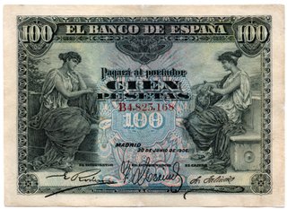 Lote 5 billetes 25-50-100-500 y 1000 Pesetas