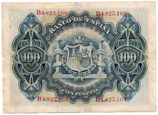 Lote 5 billetes 25-50-100-500 y 1000 Pesetas