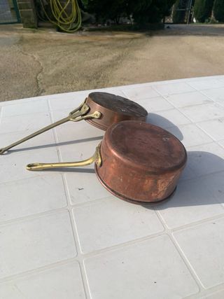 Set 2 Padelle Rame Antiche