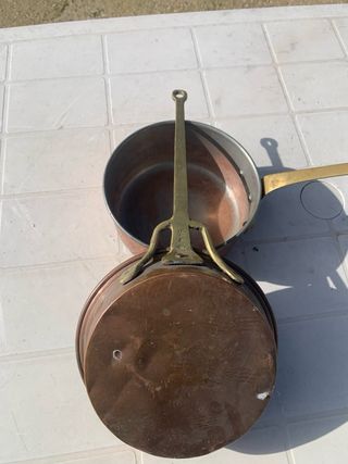 Set 2 Padelle Rame Antiche