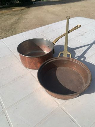 Set 2 Padelle Rame Antiche