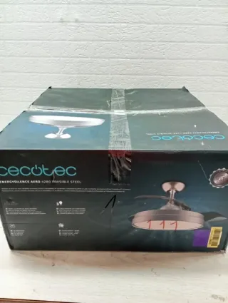 Ventilador de Techo con Aspas y Lámpara Led