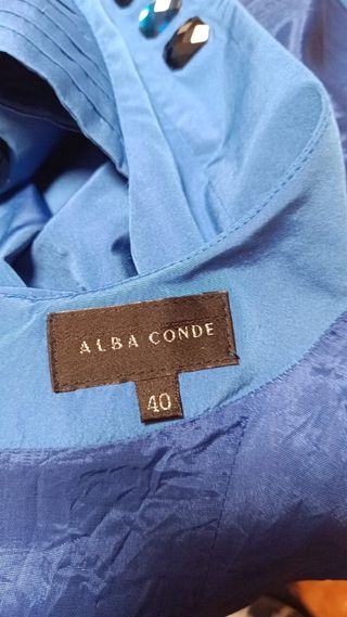 Vestido azul con chaqueta