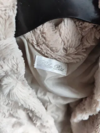 Abrigo infantil beige y marrón Dolce petit