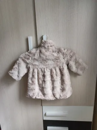 Abrigo infantil beige y marrón Dolce petit